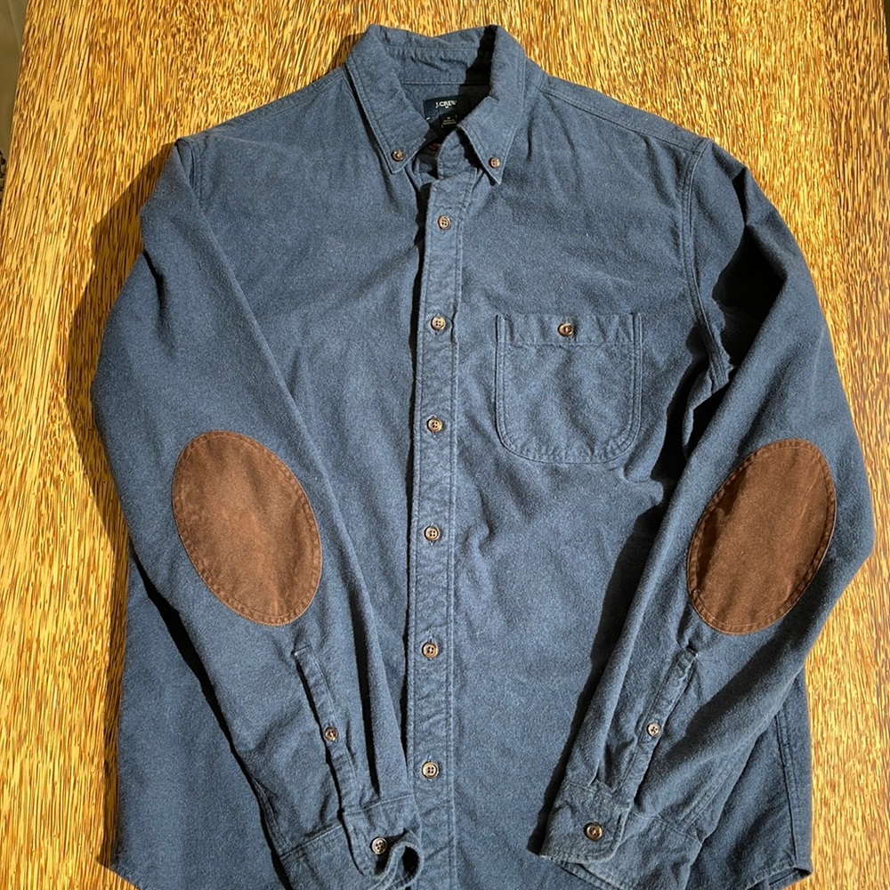 J Crew Navy Button Down, Men’s Medium